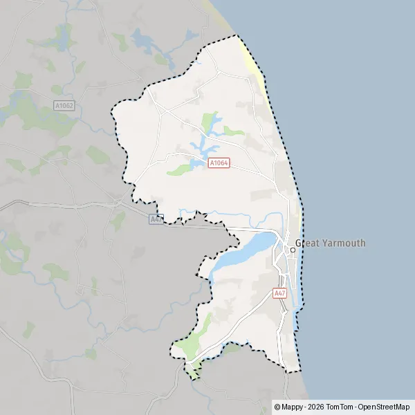 Map West Caister: map of West Caister (NR30 5) and practical information