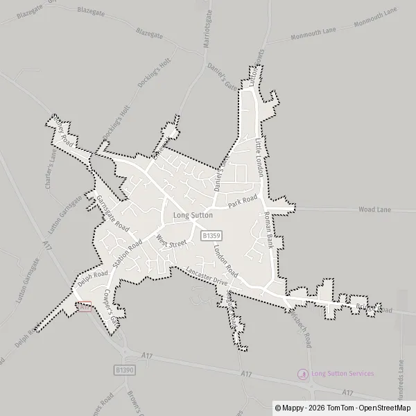 Map Long Sutton: map of Long Sutton, South Holland PE12 9 and practical ...