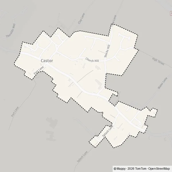 Map Castor: map of Castor, Peterborough PE5 7 and practical information