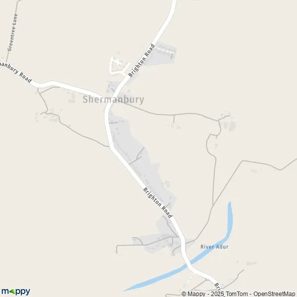 Map Shermanbury: map of Shermanbury, Horsham RH13 8 and practical ...