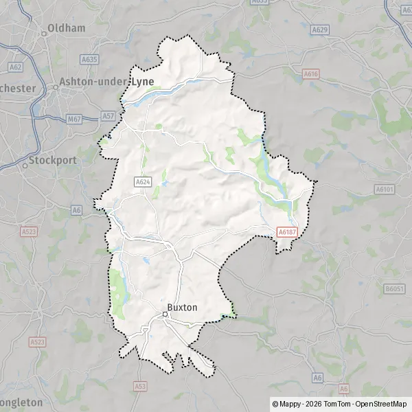 Map Hope: map of Hope (S33 6) and practical information