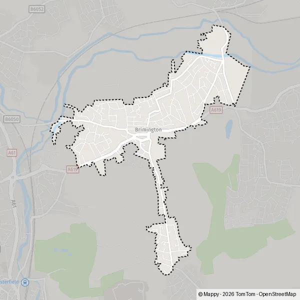 Map Brimington: map of Brimington, Chesterfield S43 1 and practical ...