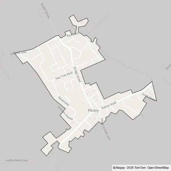 Map Pilsley: map of Pilsley, North East Derbyshire S45 8 and practical ...