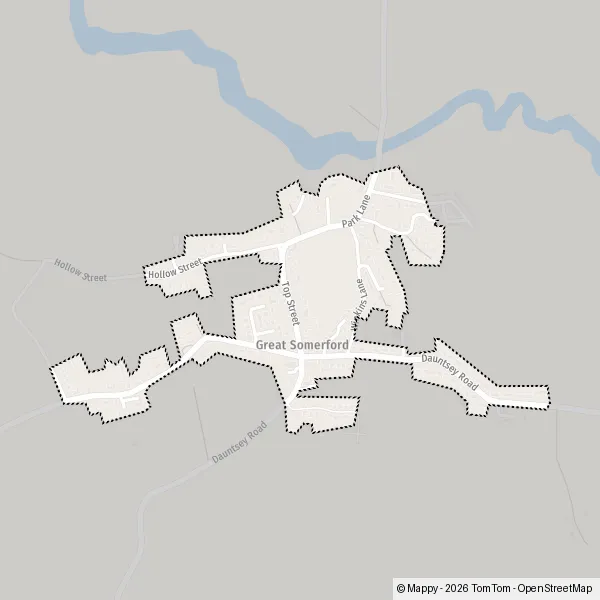 Map Great Somerford: map of Great Somerford, Wiltshire SN15 5 and ...