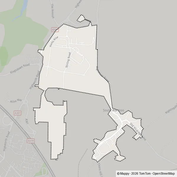 Map South Marston: map of South Marston, Swindon SN3 4 and practical ...