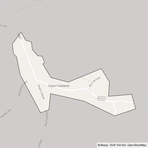 Map Cann Common: map of Cann Common, Dorset SP7 0 and practical information
