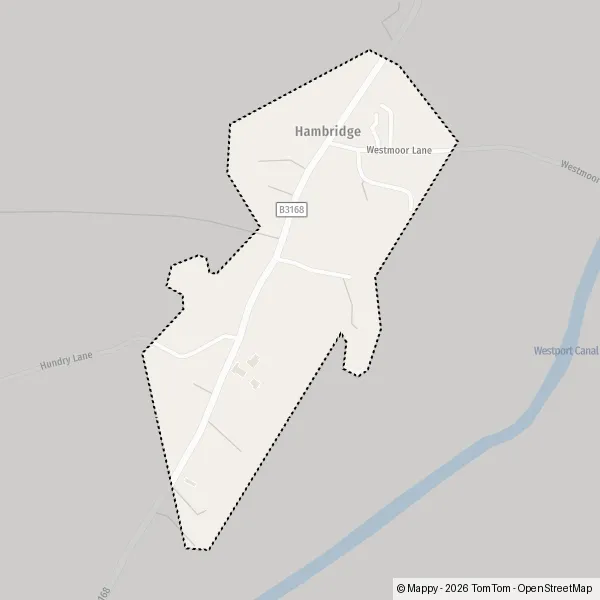 Map Hambridge: map of Hambridge, South Somerset TA10 0 and practical ...