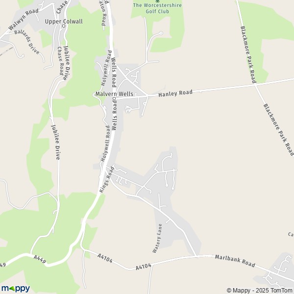 Street Map Of Malvern Map Malvern Hills: Map Of Malvern Hills (Wr14 4) And Practical Information