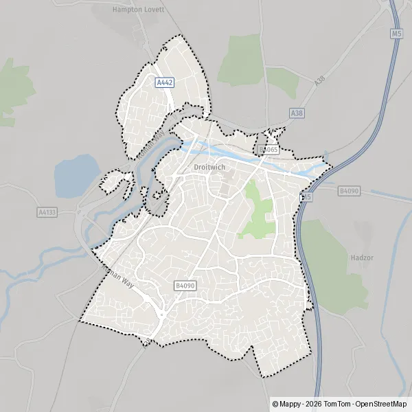 Map Droitwich: map of Droitwich, Wychavon WR9 8 and practical information