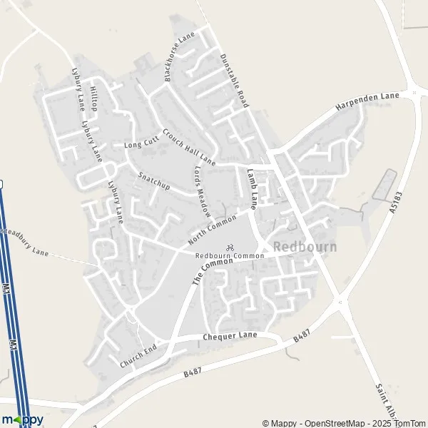 Map Redbourn map of Redbourn (AL3 7) and practical information