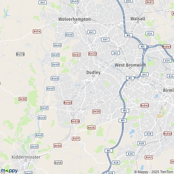 Map Dudley: map of Dudley (B69 1) and practical information