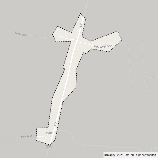 Map Pylle: map of Pylle (BA4 6) and practical information