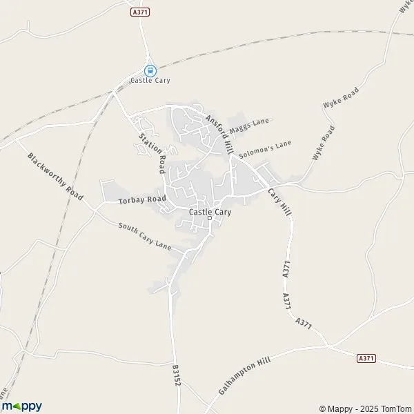 Map Castle Cary map of Castle Cary (BA7 7) and practical information
