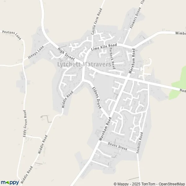 Map Lytchett Matravers map of Lytchett Matravers (BH16 6) and
