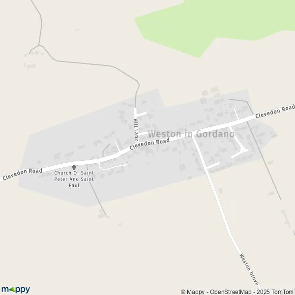 Map Weston in Gordano map of Weston in Gordano (BS20 8) and practical