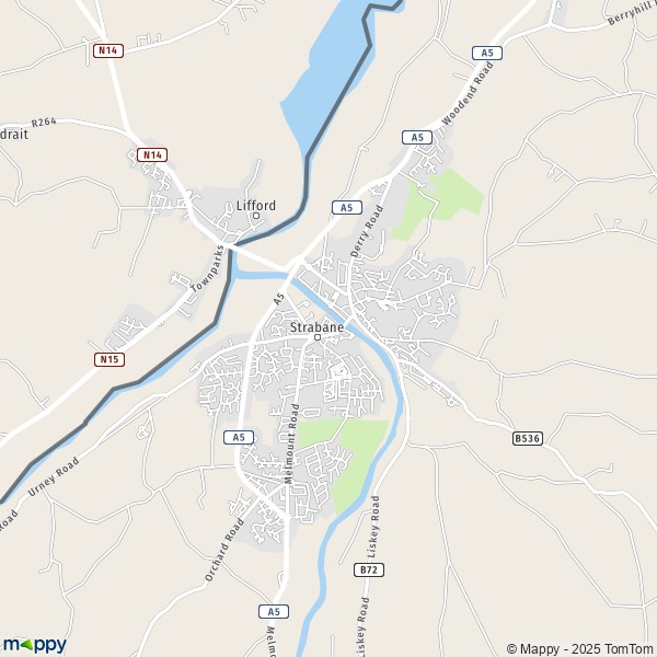 Map Strabane: map of Strabane (BT82 9) and practical information