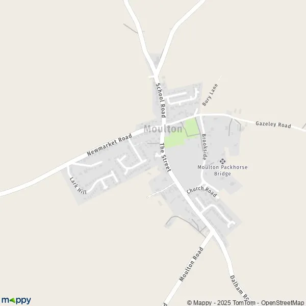 Map Moulton map of Moulton (CB8 8) and practical information