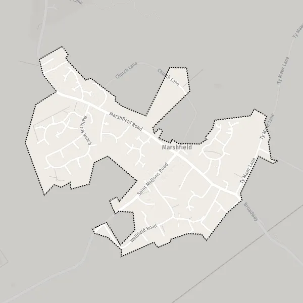 Map Marshfield map of Marshfield (CF3 2) and practical information