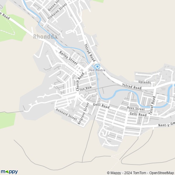 Map Rhondda Cynon Taff: map of Rhondda Cynon Taff (CF40 2) and ...