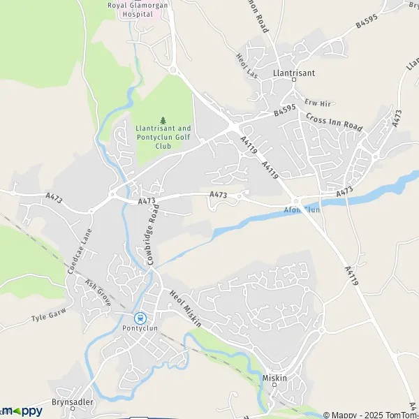 Map Llantrisant map of Llantrisant (CF72 8) and practical information