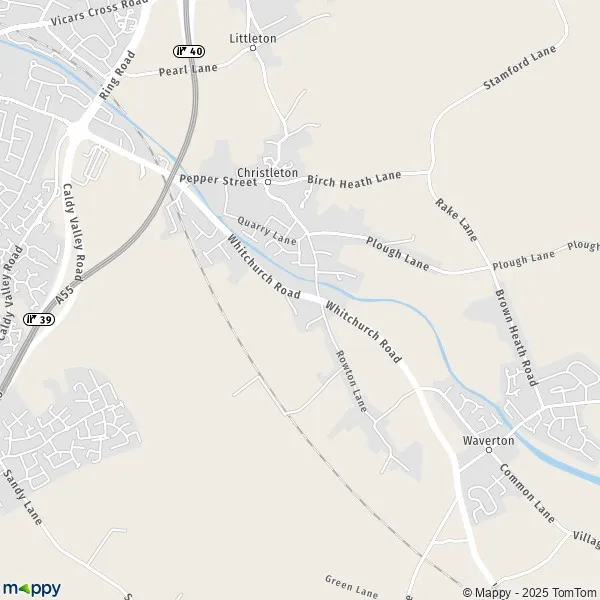 Map Christleton map of Christleton (CH3 7) and practical information