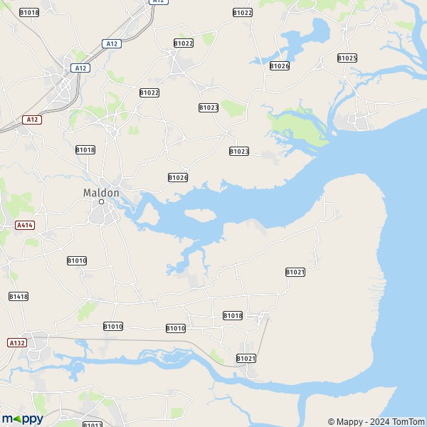 Map Maldon map of Maldon (CM9 4) and practical information