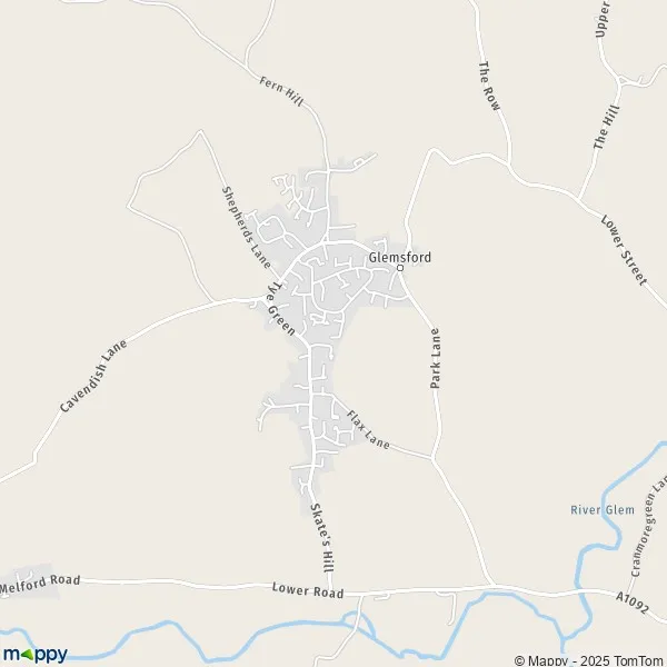 Map Glemsford map of Glemsford (CO10 7) and practical information
