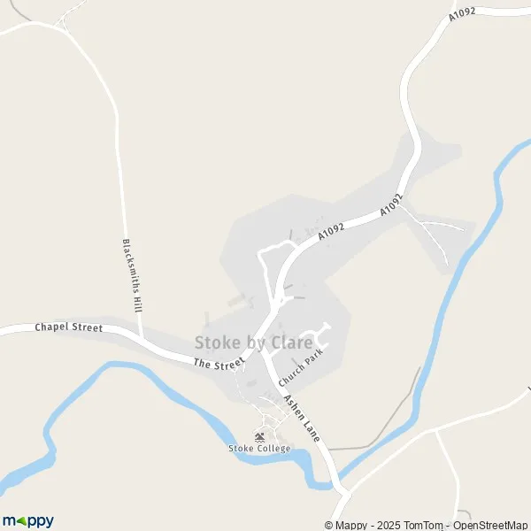 Map Stoke by Clare map of Stoke by Clare (CO10 8) and practical