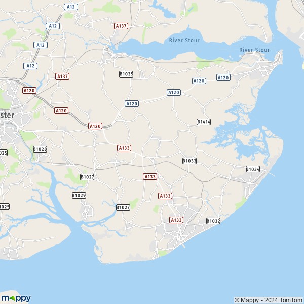 Map Tendring: map of Tendring (CO16 0) and practical information