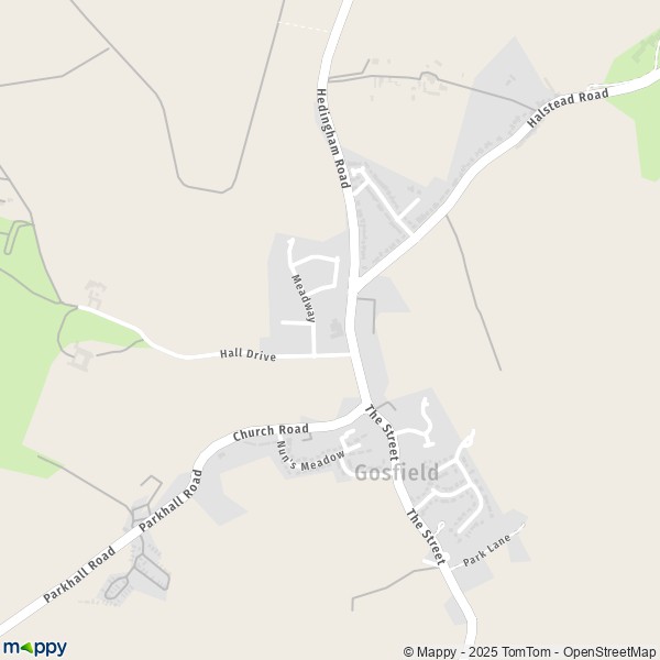 Map Gosfield: map of Gosfield (CO9 1) and practical information