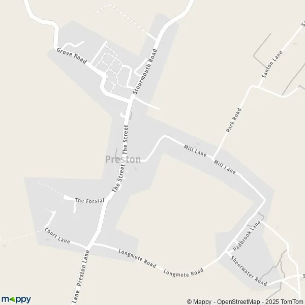 Map Preston map of Preston (CT3 1) and practical information