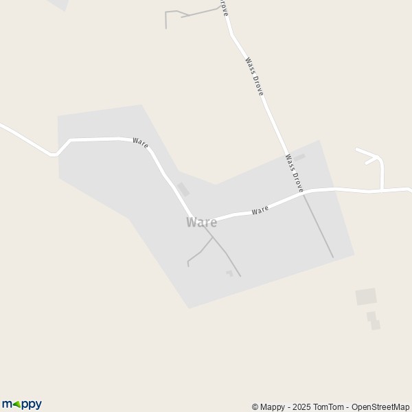 Map Ware: map of Ware (CT3 2) and practical information