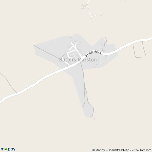 Map Butlers Marston map of Butlers Marston (CV35 0) and practical