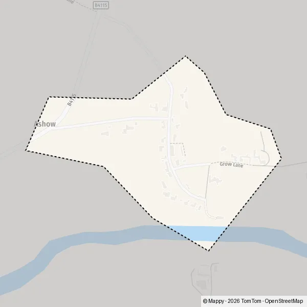 Map Ashow: map of Ashow (CV8 2) and practical information