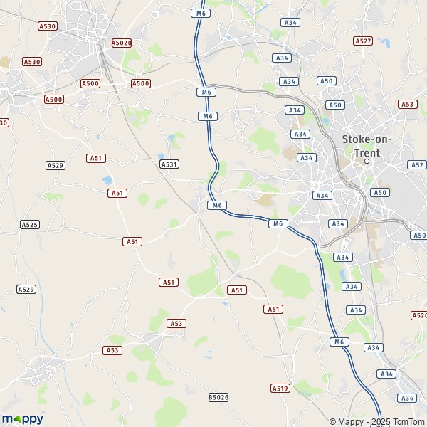 map-newcastle-under-lyme-map-of-newcastle-under-lyme-cw3-9-and