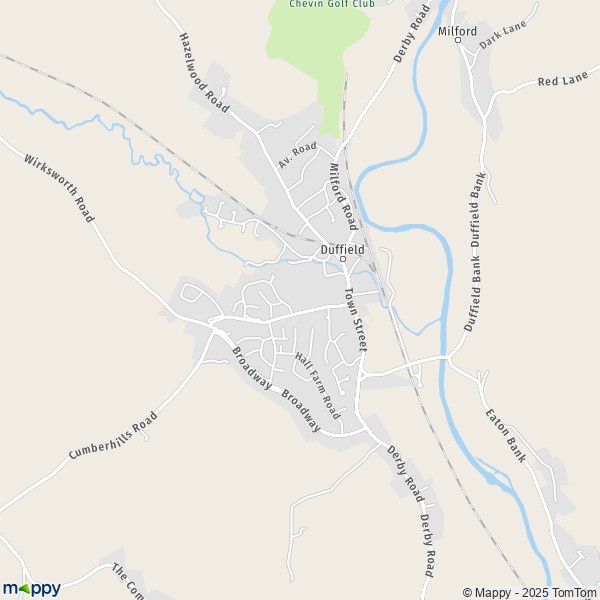 Map Duffield: map of Duffield (DE56 4) and practical information