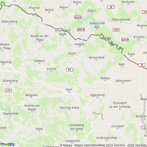 Map of Horn map of Horn and practical information Mappy