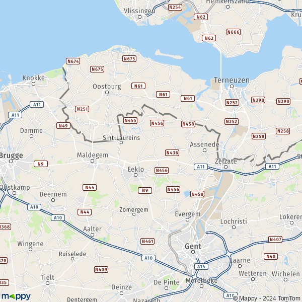 Map Of Eeklo Map Of Eeklo And Practical Information Mappy