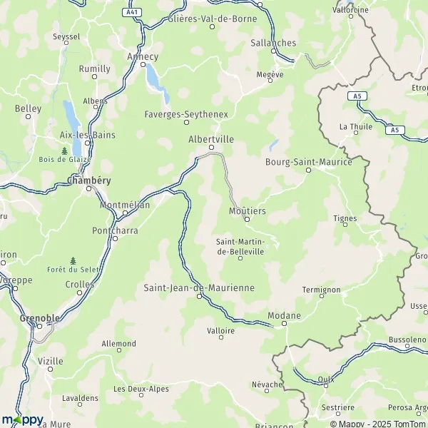 Map of Savoy map of Savoy and practical information Mappy