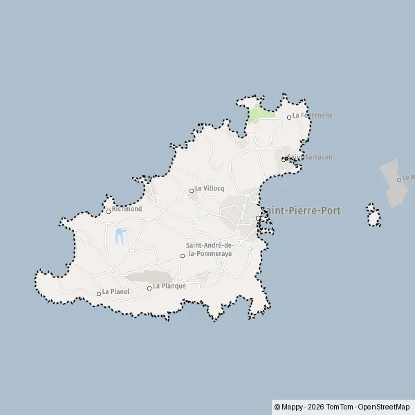 Map of Guernsey : map of Guernsey and practical information - Mappy