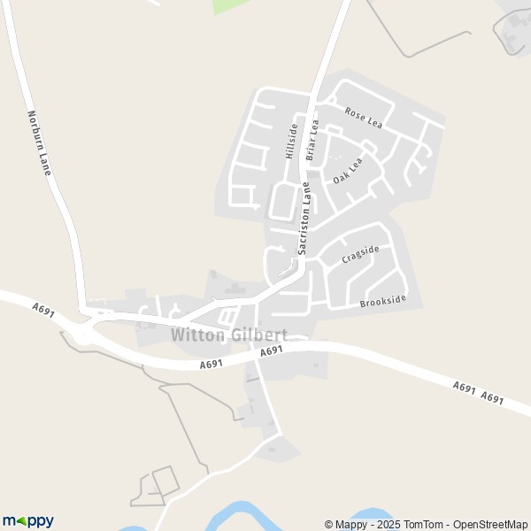 Map Witton Gilbert: map of Witton Gilbert (DH7 6) and practical information