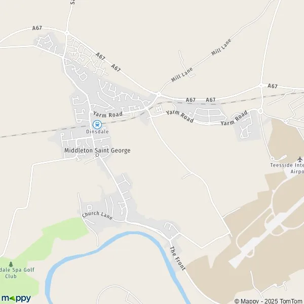 Map Middleton Saint map of Middleton Saint (DL2 1) and