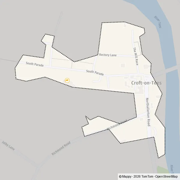 Map Croft-on-Tees: map of Croft-on-Tees (DL2 2) and practical information