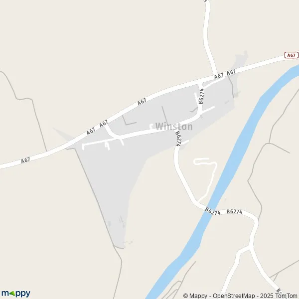 Map Winston map of Winston (DL2 3) and practical information