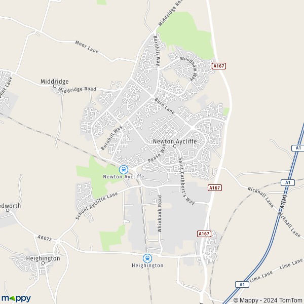 Map Newton Aycliffe Map Of Newton Aycliffe DL5 5 And Practical   Dl5 5 Newton Aycliffe