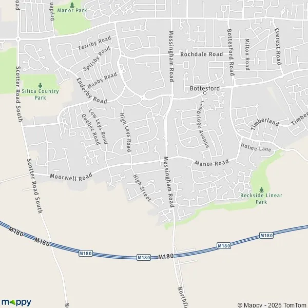 Map Bottesford map of Bottesford (DN16 3) and practical information