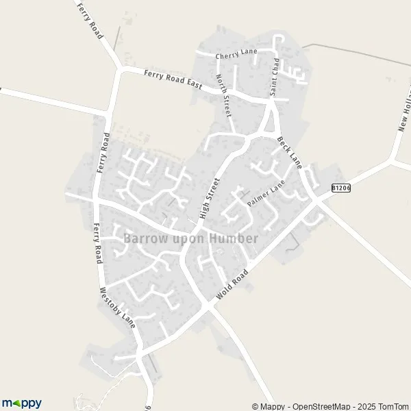 Map BarrowUponHumber map of BarrowUponHumber (DN19 7) and