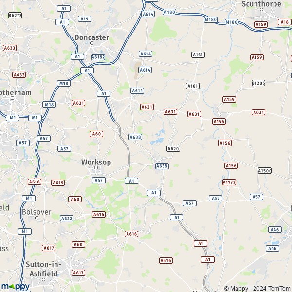 Map Bassetlaw: map of Bassetlaw (DN22 0) and practical information