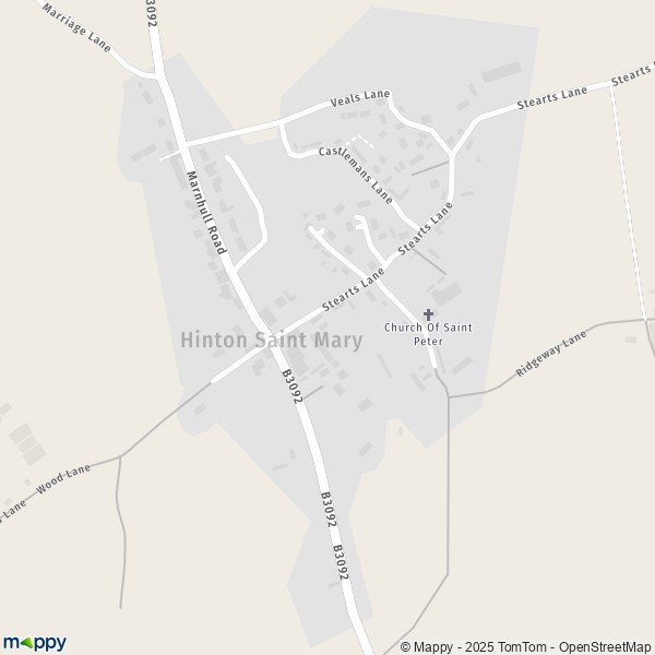 Map Hinton Saint Mary: map of Hinton Saint Mary (DT10 1) and practical ...