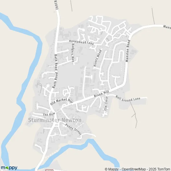Map Sturminster Newton map of Sturminster Newton (DT10 1) and
